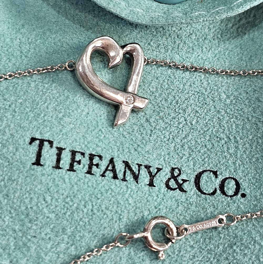 💎Tiffany & Co. Diamond Accent Loving Heart Paloma Picasso Necklace 💘